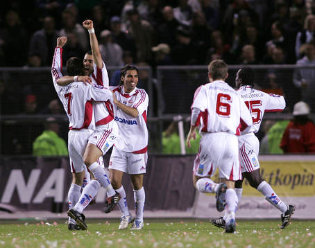  Dani Hamzo, Ivan Isakovic och Stefan Batan, Assyriska, jubel.