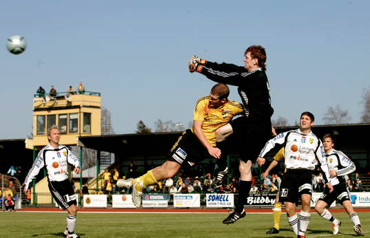 Utboxning, rensning av Laholms målvakt Joakim Wulff