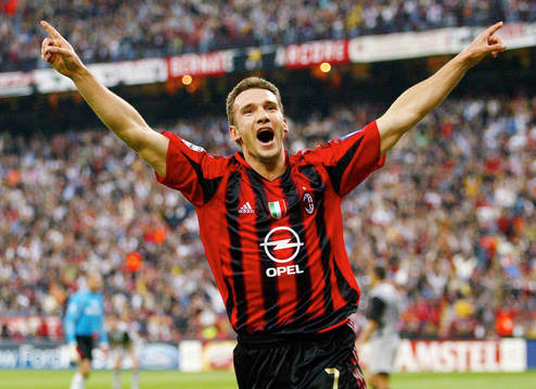  Andrei Shevchenko, AC Milan (Jubel)
