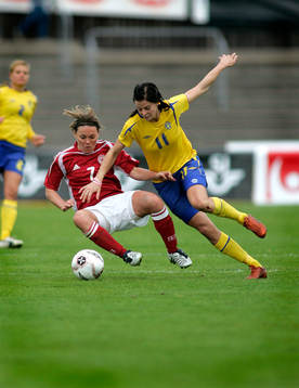 Cathrine PaaskeSörensen, Danmark och Lotta Schelin, Sverige