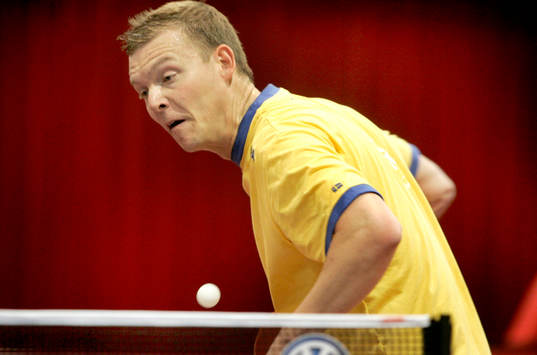 Peter Karlsson på träning