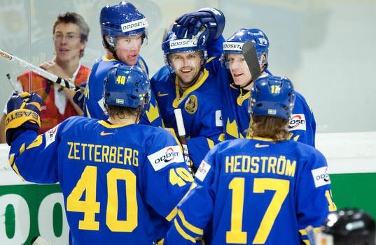 Henrik Zetterberg, Kenny Jönsson, Thomas Rohdin, Daniel