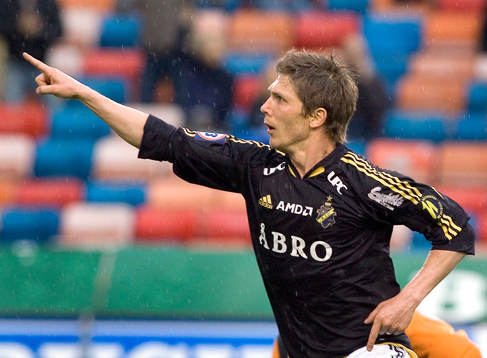  Dennis Östlundh, AIK, jubel.