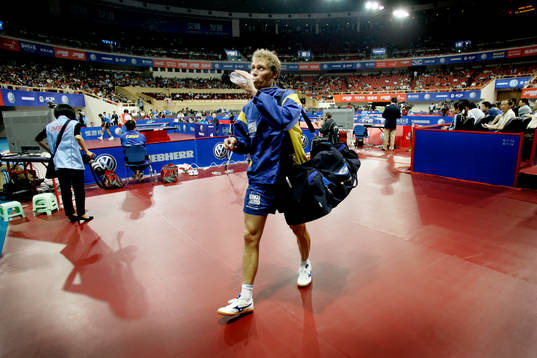 Jörgen Persson förlorade mot Timo Boll, Tyskland i sin
