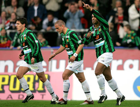  Jubel av Wilton Figuiredo, Gais efter att ha satt 1-1 på straff
