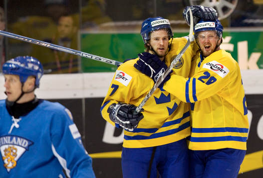 1-1, genom Niklas Kronvall assisterad av Henrik Sedin, jubel