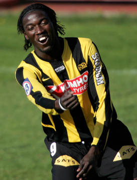  Dioh Williams, H‰cken jublar efter 1-1 mÂlet. 