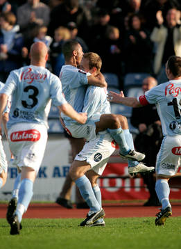  Afonso Alves gjorde 1-0 till Malmö, jubel.