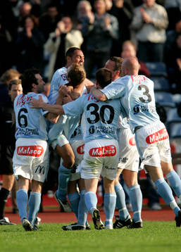  Afonso Alves gjorde 1-0 till Malmö, jubel.