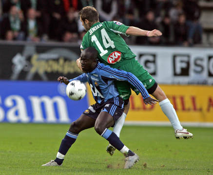 Jnes Kusi Asare, Djurgården och Mikkel Jensen, Hammarby