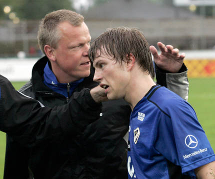 Jan Andersson, tränare och Patrik Ingelsten