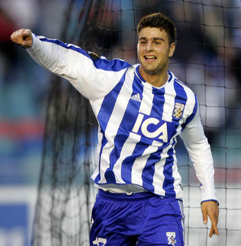  George Mourad, Gˆteborg jublar efter 1-1 mÂlet. 