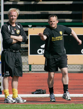  Percy Olsson, assisterande tränare, och Peter Persson, tränare, Hässleholm.