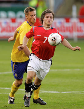  Markus Rosenberg, Sverige och Kristofer Haestad, Norge.