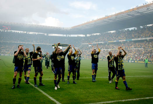  Bröndby vann danska ligan (jubel).