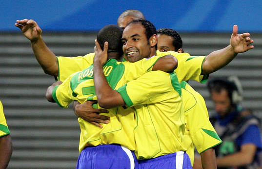  Robinho och Emerson, Brasilien (Jubel)