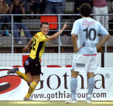  Joakim Sjˆhage, Elfsborg jublar efter 2-1 mÂlet. 