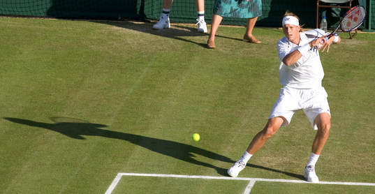 Tennis. Wimbledon. Joachim Johansson - Pim-Pim, klar för