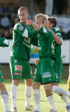  Jon Stockhaus och Robert Johansson, Ljungskile, jubel.