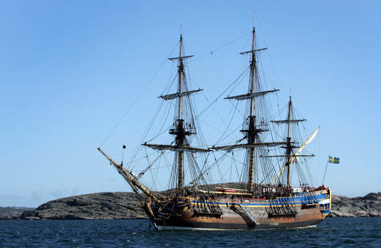Provtur med Ostindiefararen