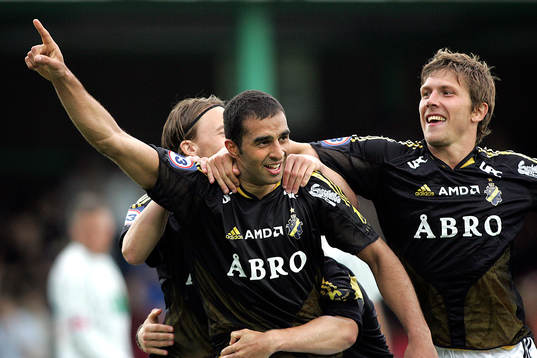   Arash Talebinejad och Daniel Tjernström, jubel.