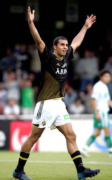  Arash Talebinejad, AIK, jubel.