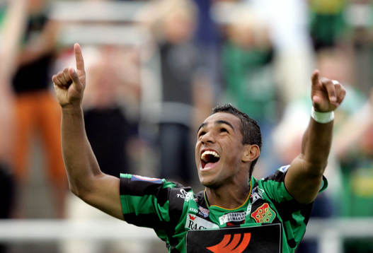  Wilton Figuiredo, Gais jublar efter 2-1 mÂlet.

