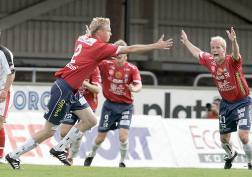  Johan Anegrund, Örgryte, jubel.
