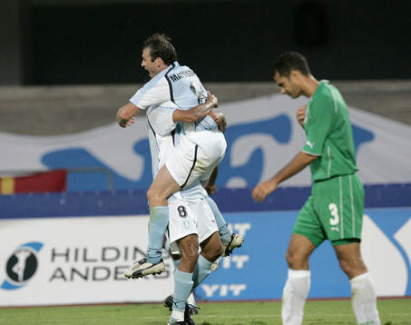  Hans Mattisson och Afonso Alves, jubel.