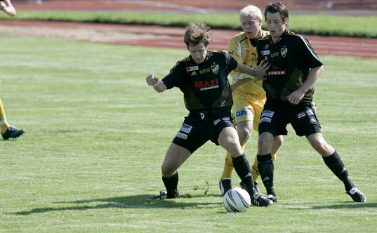 David Hansson och Johan Persson mot Christoffer Dahlström