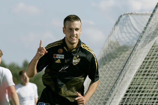  0-1, Robert Drwiega, Hässleholm, jubel.