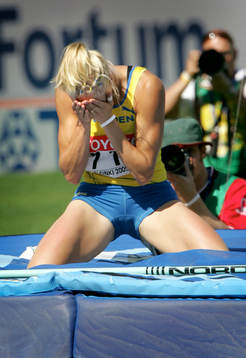 Carolina Klüft, Sverige deppar