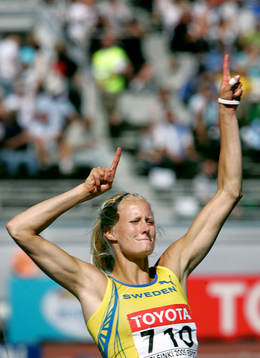 Carolina Klüft, Sverige jublar