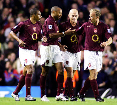 Pascal Cygan, Arsenal, jubel.