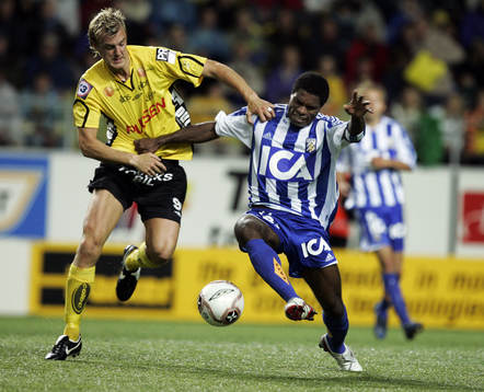 Samuel Wowoah, Göteborg och Mathias Svensson, Elfsborg