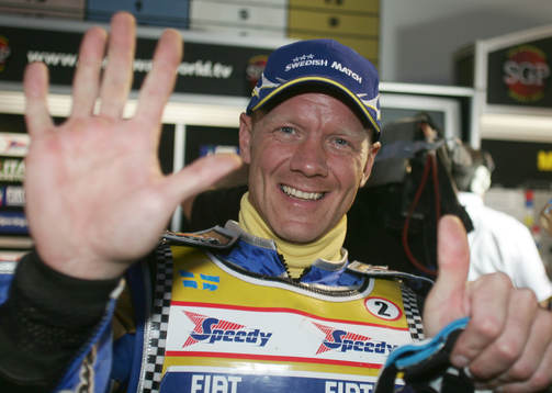 Speedway. VM. Tony Rickardsson jublar