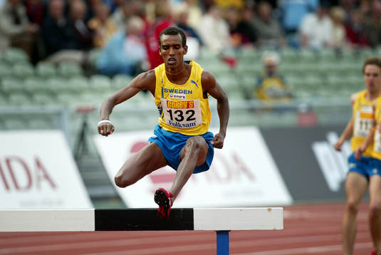 Friidrott, Finnkampen, Mustafa Mohamed över hinder, 3000