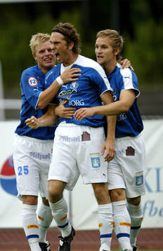  Patrik Redo och Patrick Nilsson, jubel.