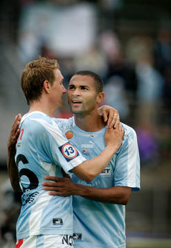 Afonso Alves, Malmö gjorde 1-0. Jubel med Marcus Pode