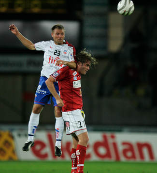 Erik Wahlstedt och Lasse Johansson. Nickduell