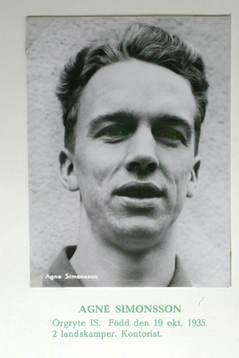 Fotboll, VM, 1958, Souvenir. Agne Simonsson