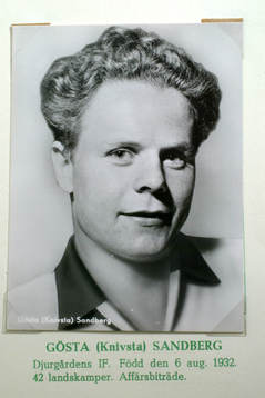 Fotboll, VM, 1958, Souvenir. Gösta Knivsta Sandberg