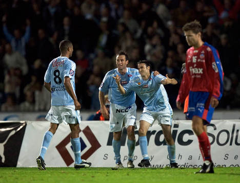  Yksel Osmanovski och Hans Mattisson, Malmö (jubel)