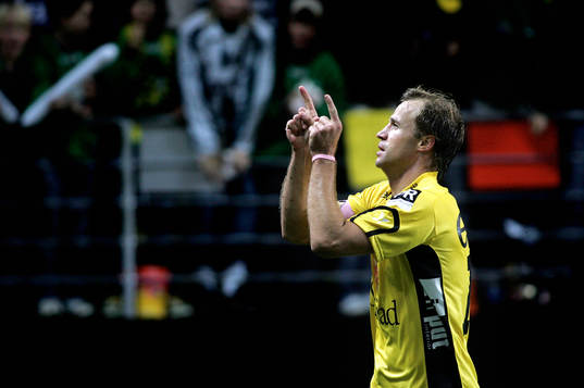  Hasse Berggren jubel efter kvitteringen till 1-1