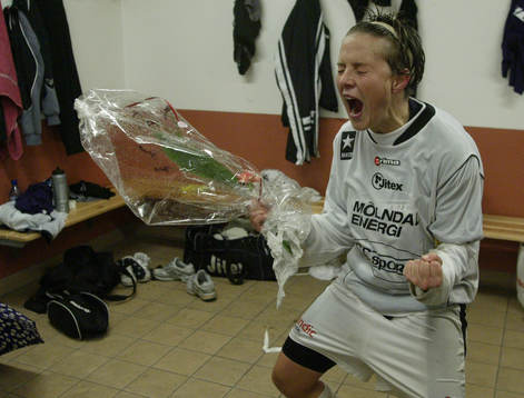   Jitex, jubel, glädje. Klara för allsvenskan.