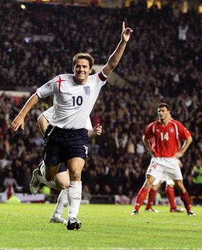  Michael Owen, jubel.