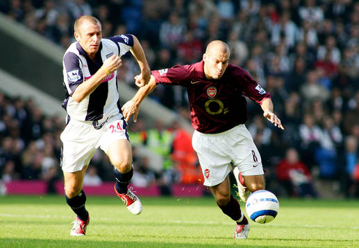  Fredrik Ljungberg, Arsenal och Ronnie Wallwork, West Bromwich
