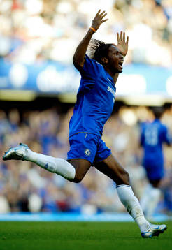  Didier Drogba, Chelsea (Jubel)  