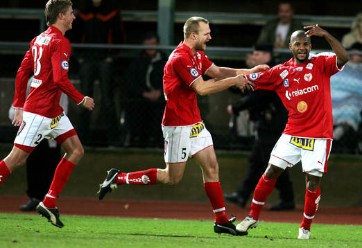  Kalmar jubel efter Dede Andersons mål.
