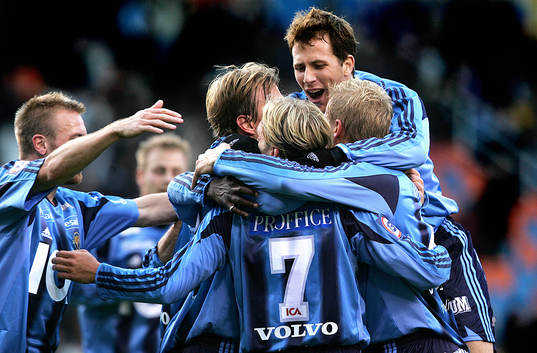 Tobias Hysén jubel med sitt Djurgården